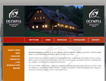 Tablet Screenshot of apartmanyolympia.cz